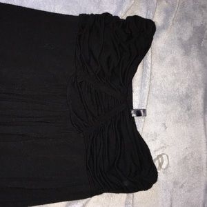 Full tilt black strapless maxi dress